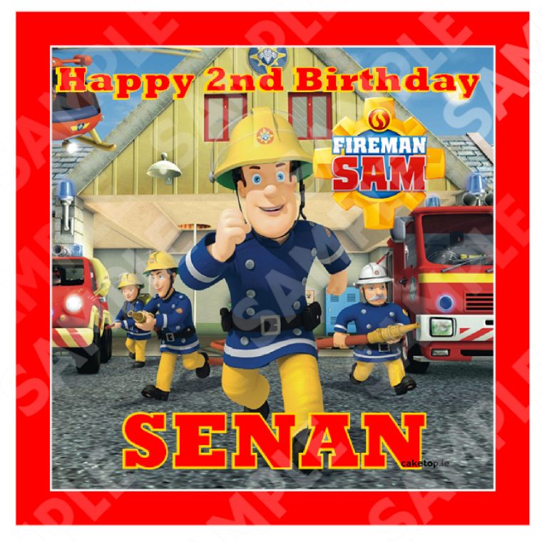 Fireman Sam Edible Cake Topper