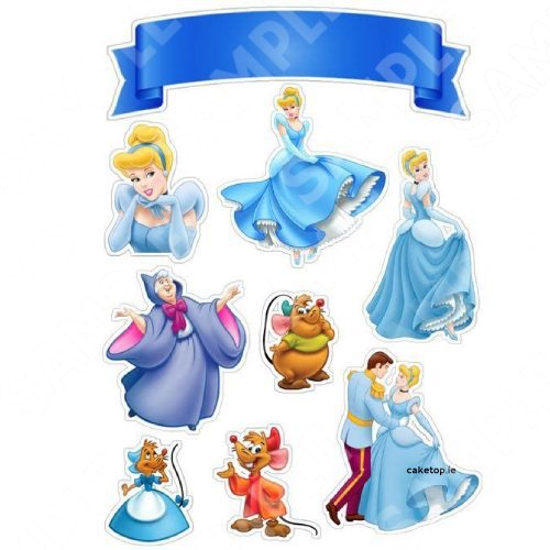 Cinderella Edible Cutout Cake Topper