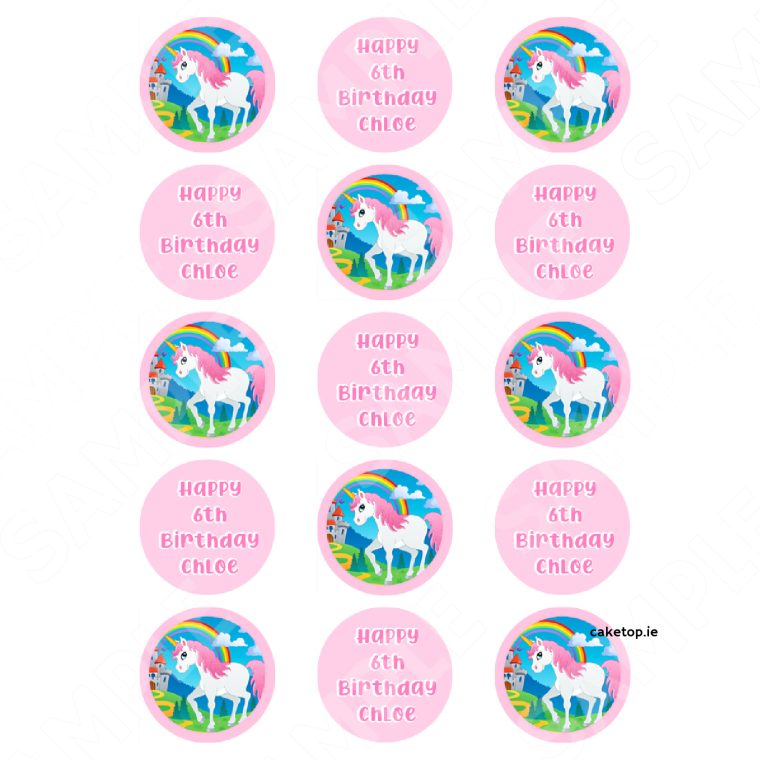 Unicorn Edible Cake Topper