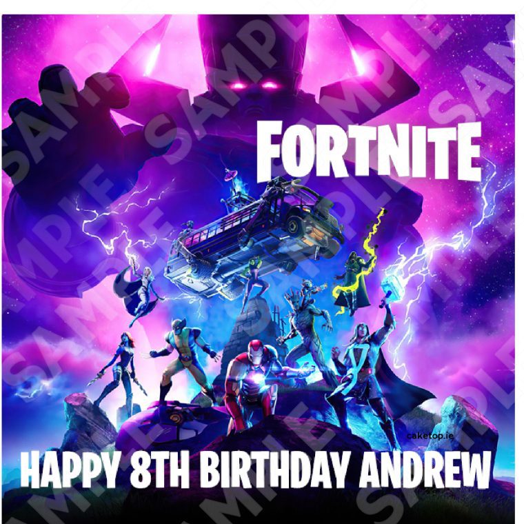Fortnite Edible Cake Topper