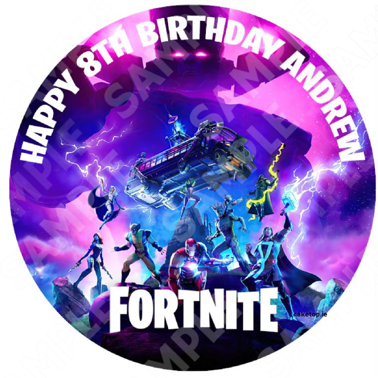 Fortnite Edible Cake Topper