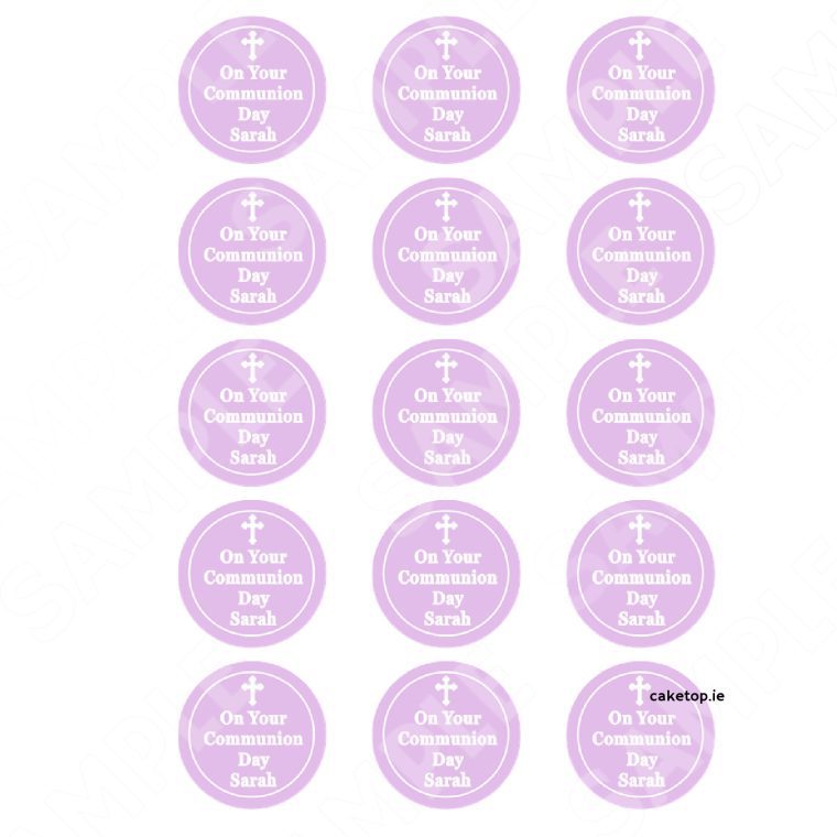 Communion Edible Cake Topper