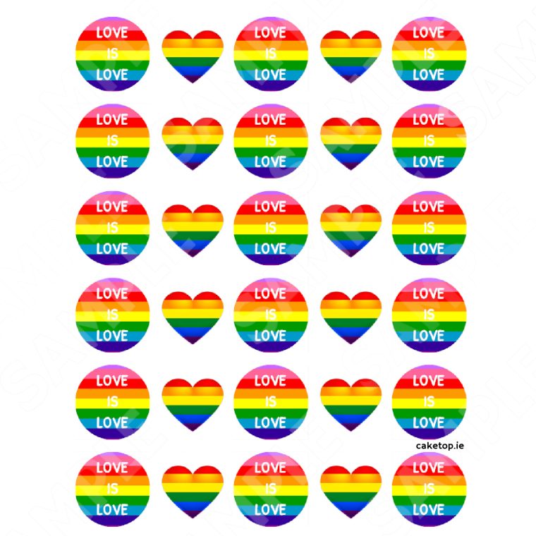 Pride Edible Cake Topper