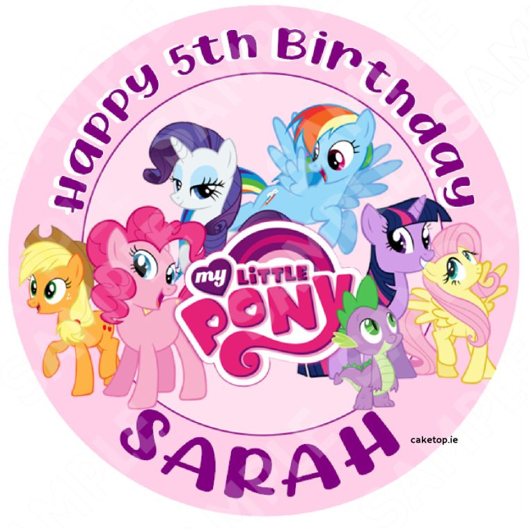 My Little Pony Edible Cake Topper