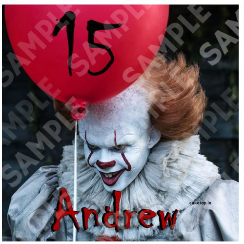 Pennywise Edible Cake Topper