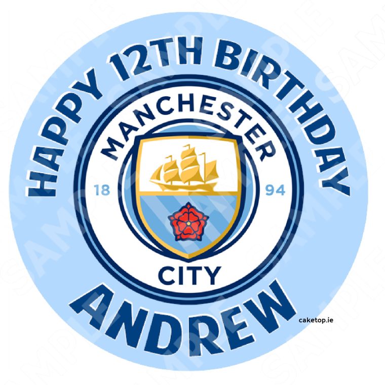 Man City Edible Cake Topper