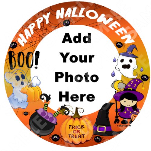 Add Photo Halloween Edible Cake Topper