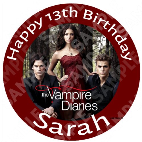 The Vampire Diaries Edible Cake Topper