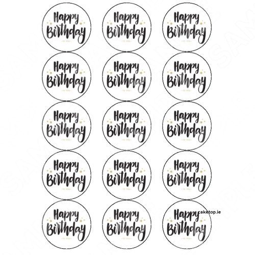 edible drinks birthday toppers