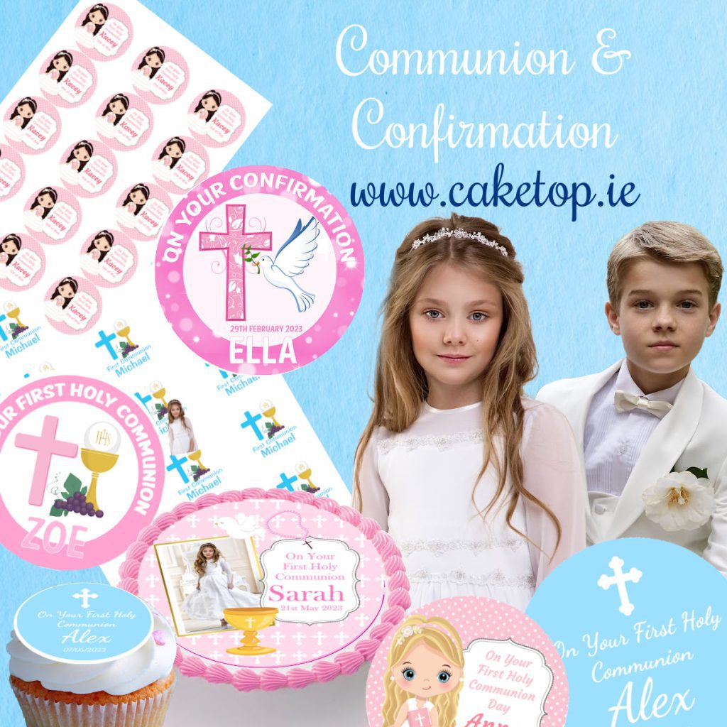 Communion Edible Cake Toppers