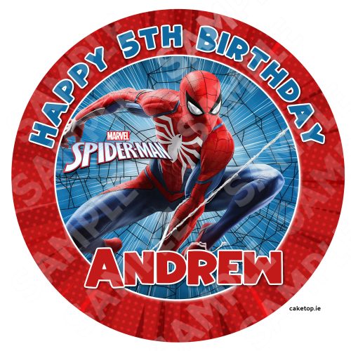 Spiderman Edible Cake Topper