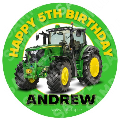 Tractor Edible Cake Topper