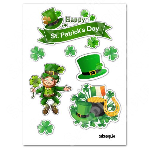 St Patricks Day Edible Cake Topper