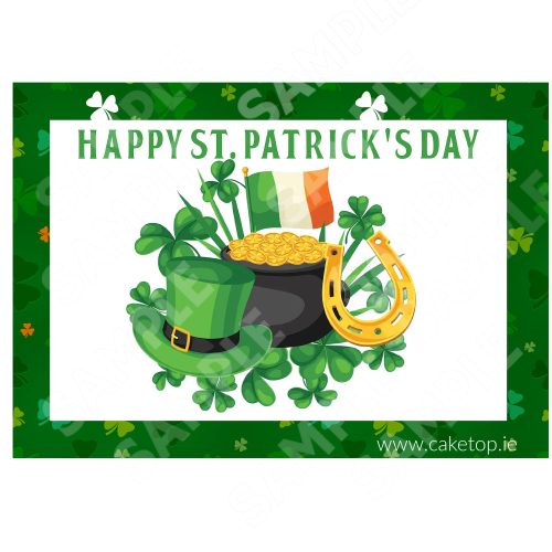 St Patricks Day Edible Cake Topper