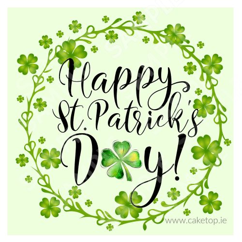 St Patricks Day Edible Cake Topper