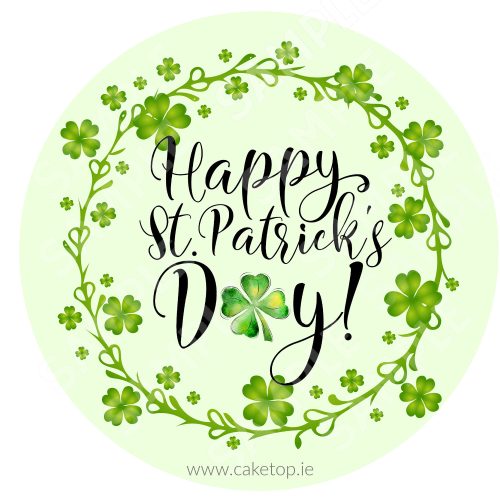 St Patricks Day Edible Cake Topper