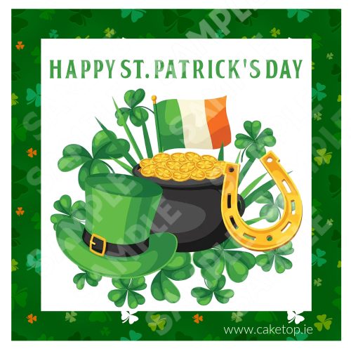 St Patricks Day Edible Cake Topper