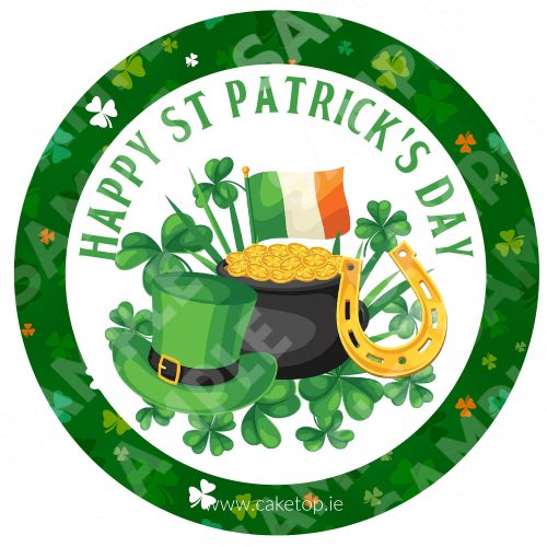 St Patricks Day Edible Cake Topper