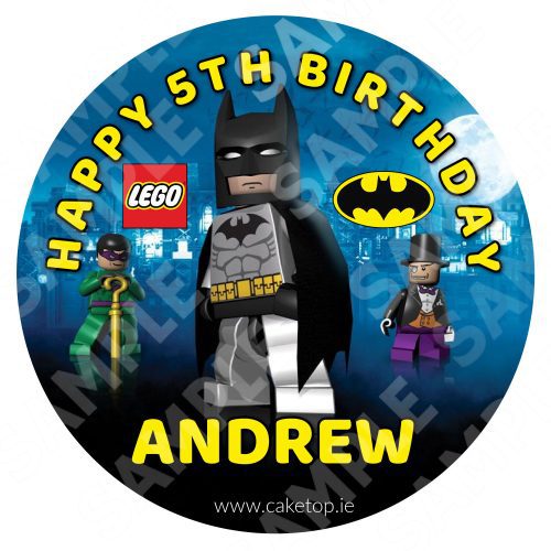 Lego Batman Edible Cake Topper