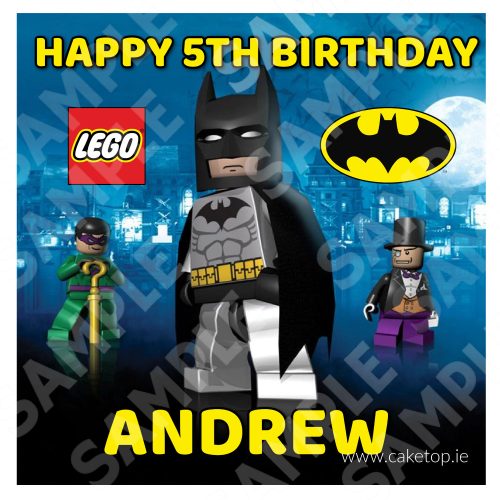 Lego Batman Edible Cake Topper