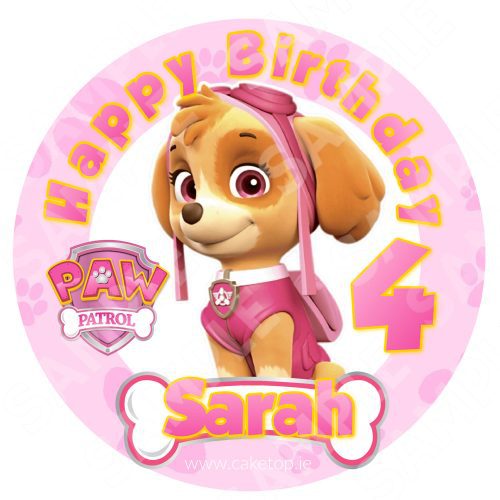 Paw Patrol Edible Cake Topper