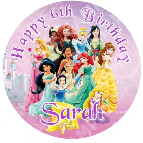 Princesses Edible Cake Topper